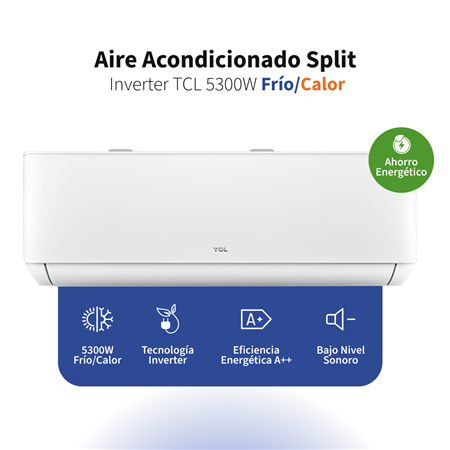 Aire Acondicionado Split Inverter TCL 5300W Frío/Calor TACA-5300FCSA/TPRO2 INV