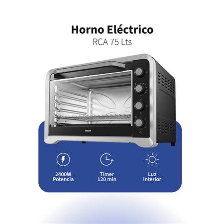 Horno Eléctrico RCA 75 Lts R75CONV
