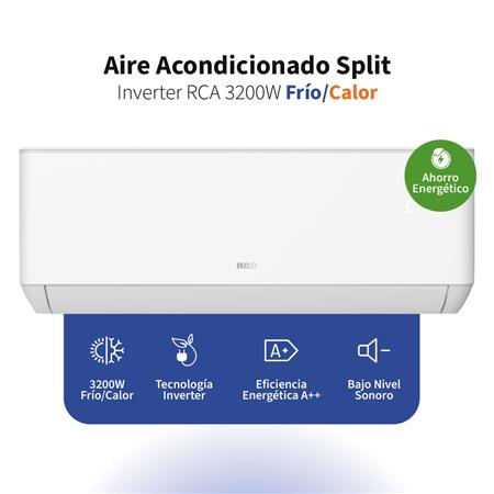 Aire Acondicionado Split RCA 3200W Frío/Calor Inverter RP3200INV