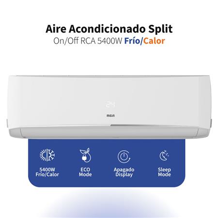 Aire Acondicionado Split RCA 5400W Frío/Calor RL5400FC-F-SK